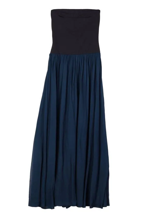 Ciao Lucia Evening Dresses Giselle Navy Chiffon And Jersey Strapless Maxi Dress 8211 Women