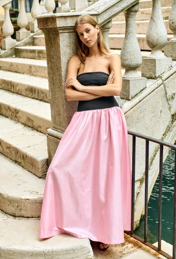 Ciao Lucia Evening Dresses Giselle Pink Taffeta Maxi Dress 8211 Women