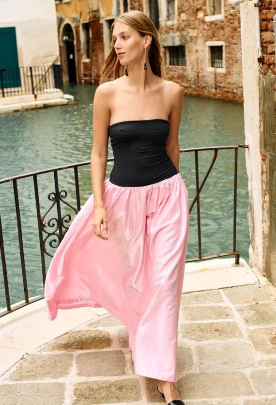 Ciao Lucia Evening Dresses Giselle Pink Taffeta Maxi Dress 8211 Women