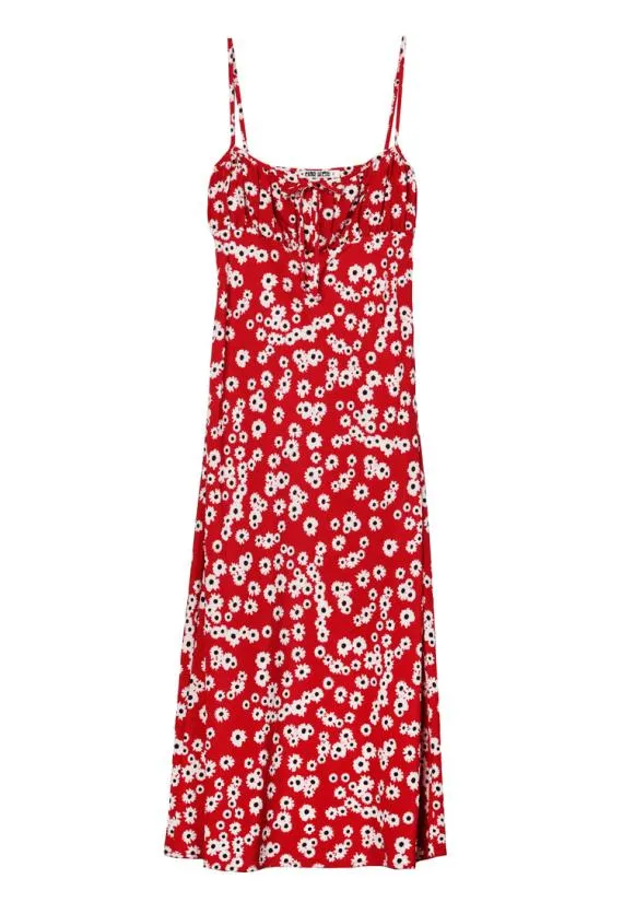 Ciao Lucia Long Dresses Leo Peony Print Spaghetti Strap Midi Dress PreOrder 8211 Women