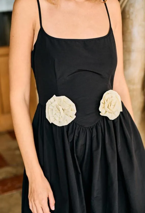 Ciao Lucia Long Dresses Neroni Dress Black Rosette 8211 Women