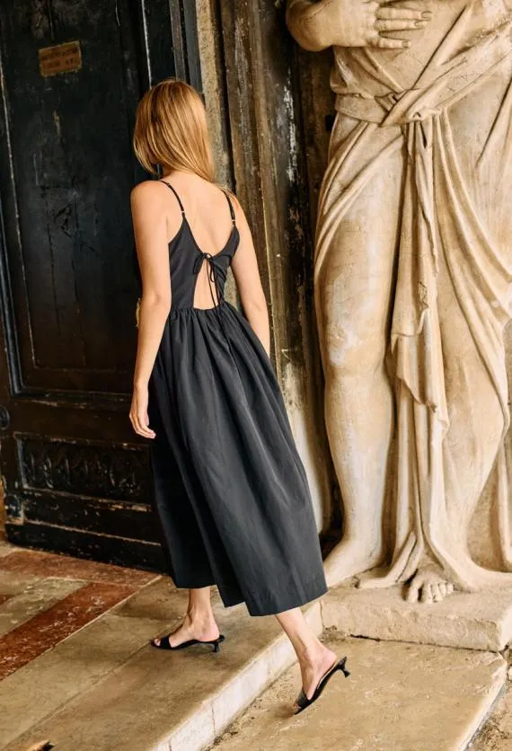 Ciao Lucia Long Dresses Neroni Dress Black Rosette 8211 Women