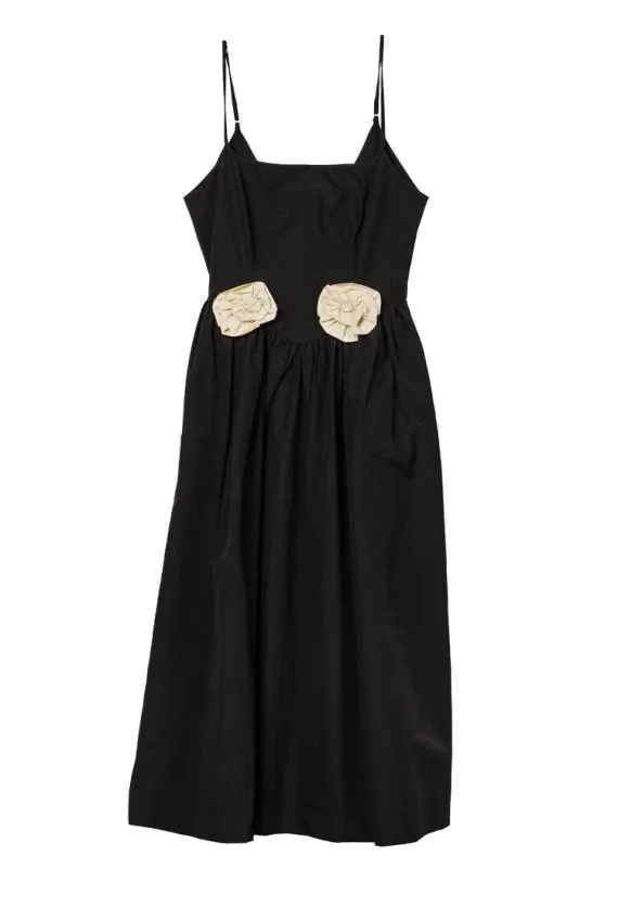 Ciao Lucia Long Dresses Neroni Dress Black Rosette 8211 Women