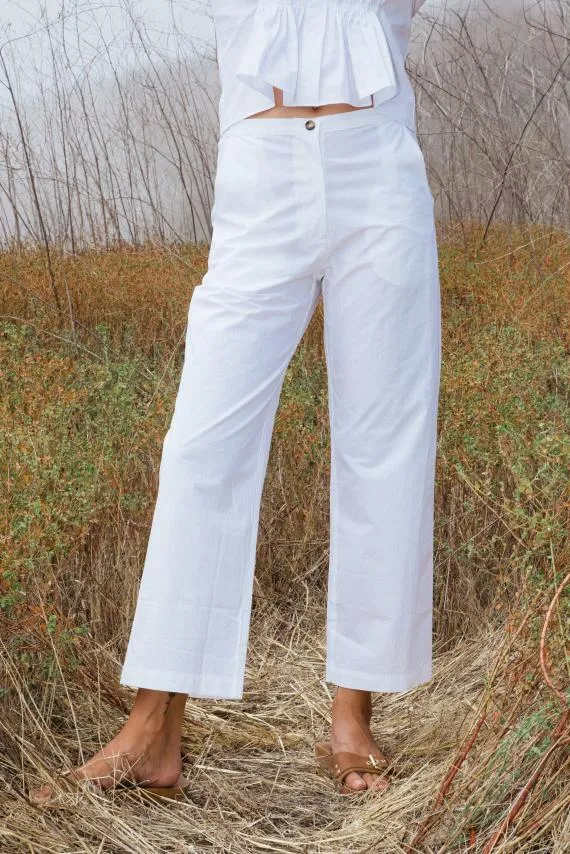 Ciao Lucia Pants Pietro Pant White Cotton 8211 Women