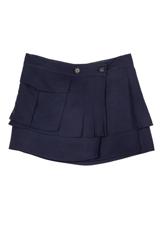 Ciao Lucia Skirts Oskar Navy Twill Mini Skirt 8211 Women