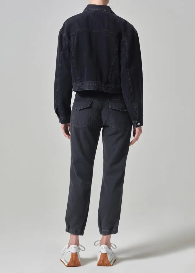 Citizens Of Humanity Agni Utility Trouser In Washed Black Women Pants