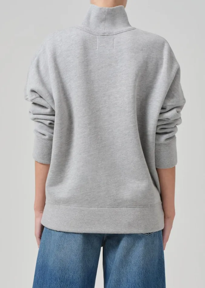 Citizens Of Humanity Cara Turtleneck In Heather Grey Women Tops
