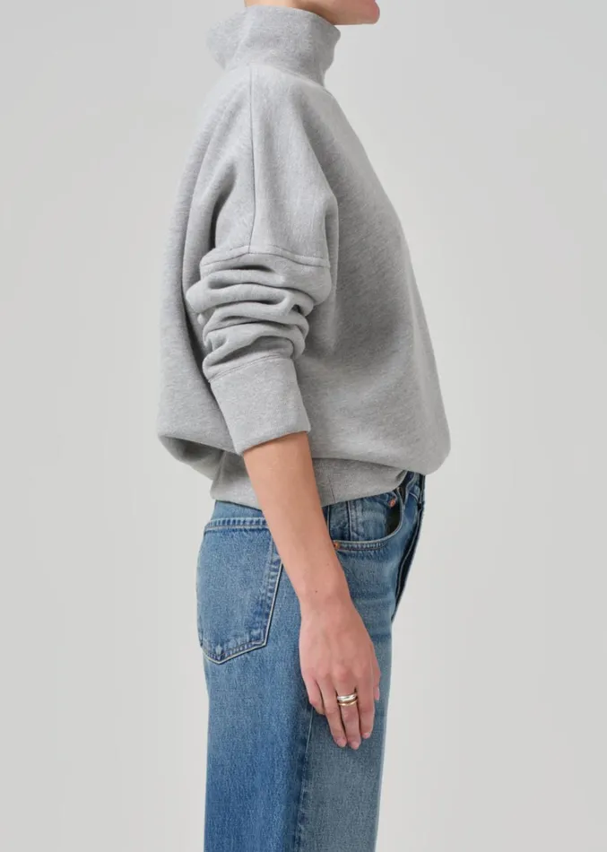 Citizens Of Humanity Cara Turtleneck In Heather Grey Women Tops