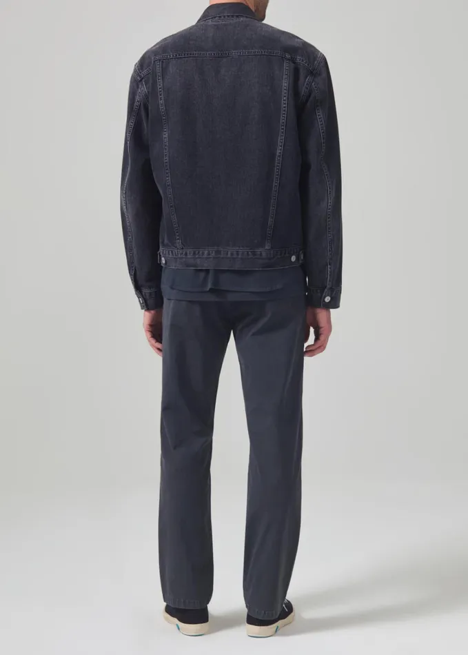 Citizens Of Humanity Elijah Straight Parachute Chino In Peppercorn Men Pants