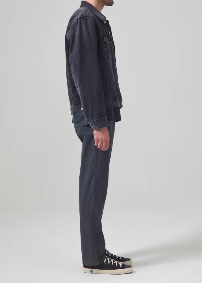 Citizens Of Humanity Elijah Straight Parachute Chino In Peppercorn Men Pants