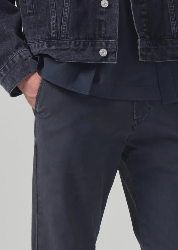 Citizens Of Humanity Elijah Straight Parachute Chino In Peppercorn Men Pants