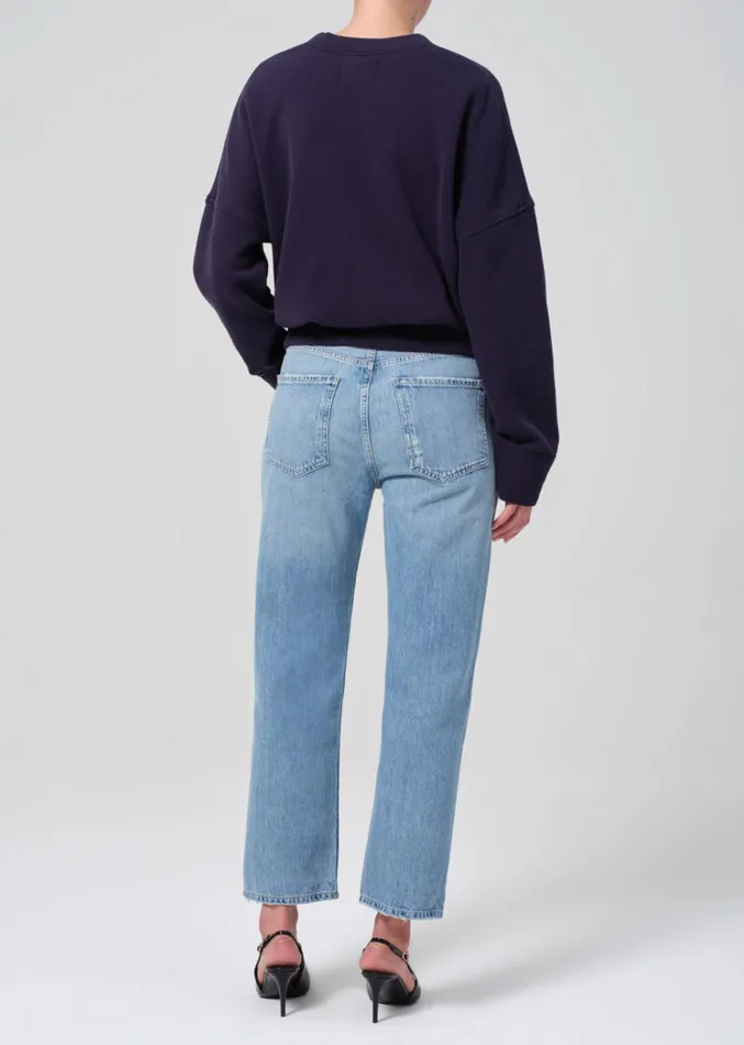 Citizens Of Humanity Emery Crop Relaxed Straight In Starsign Women Jeans