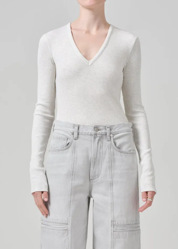 Citizens Of Humanity Emma VNeck In Pashmina Women Tops