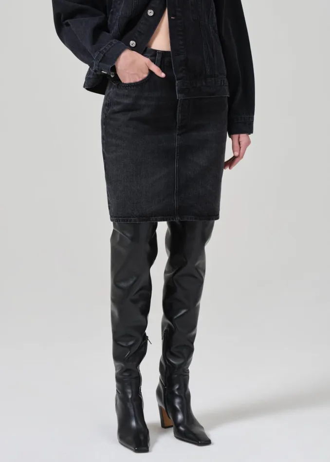 Citizens Of Humanity Etta Pencil Skirt In Mezzanote Women Shorts and Skirts