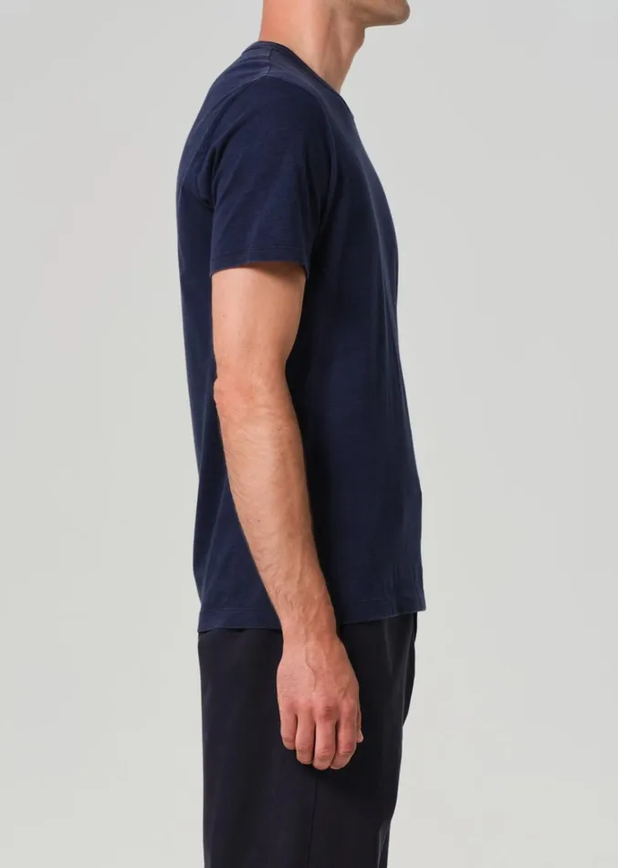 Citizens Of Humanity Everyday Short Sleeve Tee In Midnight Men Shirts