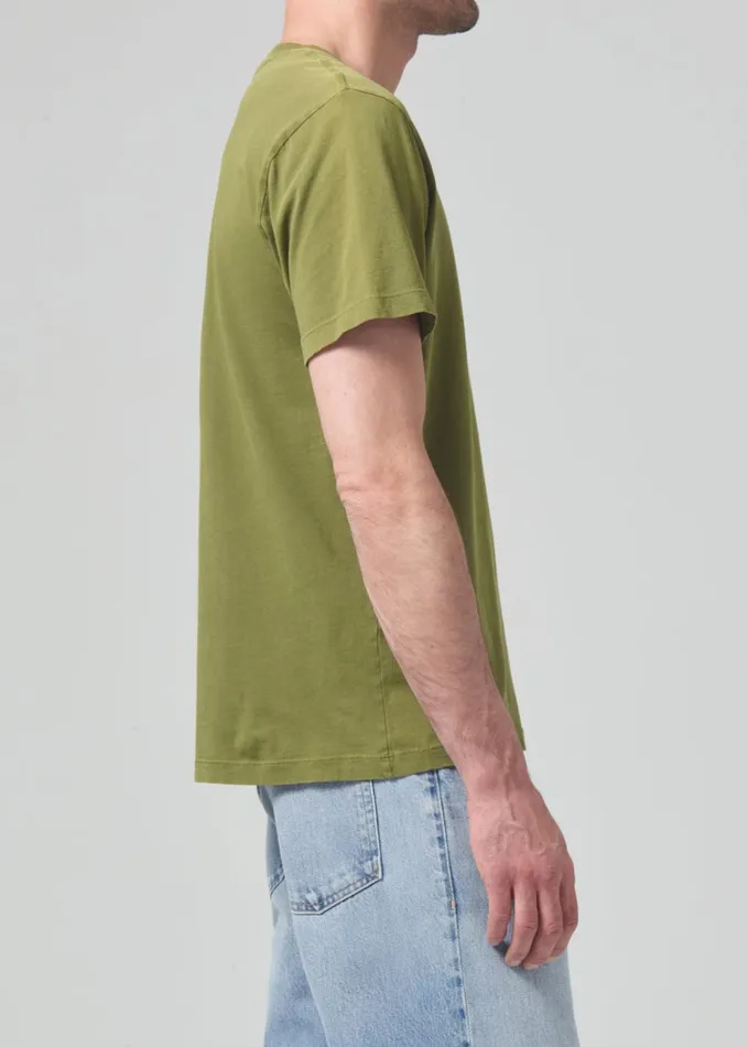 Citizens Of Humanity Everyday Short Sleeve Tee In Moss Men Shirts