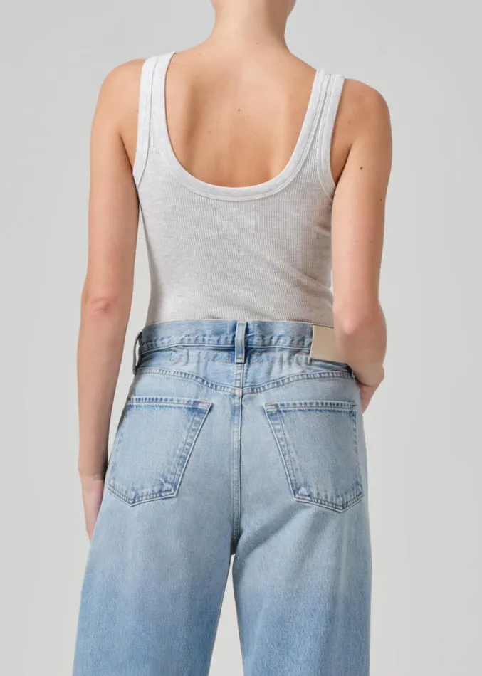 Citizens Of Humanity Faye Tank In Heather Grey Women Tops