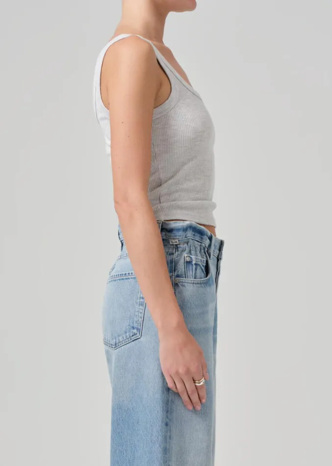 Citizens Of Humanity Faye Tank In Heather Grey Women Tops