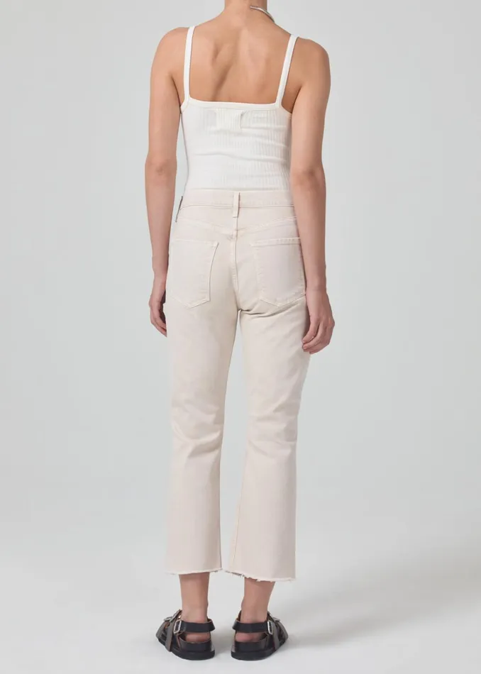 Citizens Of Humanity Isola Mid Rise Cropped Boot In Almondette Women Jeans