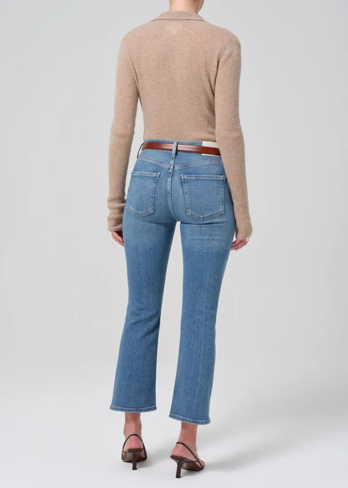 Citizens Of Humanity Isola Mid Rise Cropped Boot In Splendor Women Jeans