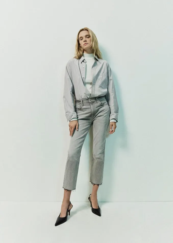 Citizens Of Humanity Isola Straight Crop In Quartz Grey Women Jeans