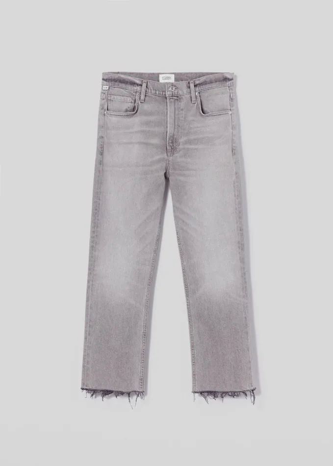 Citizens Of Humanity Isola Straight Crop In Quartz Grey Women Jeans