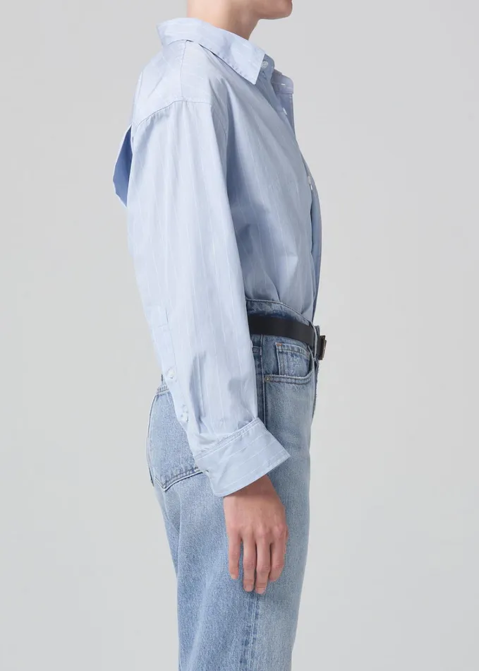 Citizens Of Humanity Kayla Shirt In Skyway Stripe Women Tops