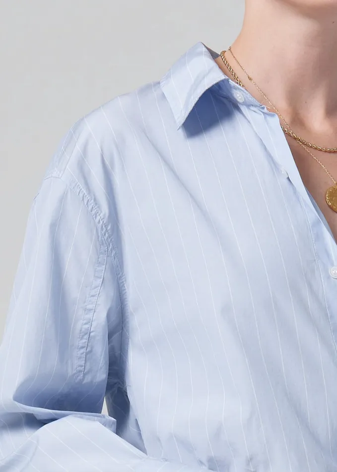 Citizens Of Humanity Kayla Shirt In Skyway Stripe Women Tops