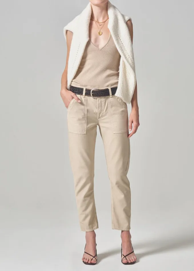 Citizens Of Humanity Leah Cargo In Taos Sand Women Pants