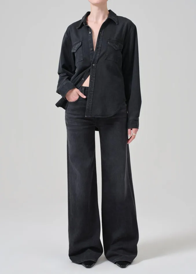 Citizens Of Humanity Lolli Mid Rise Baggy In Reflection Women Jeans