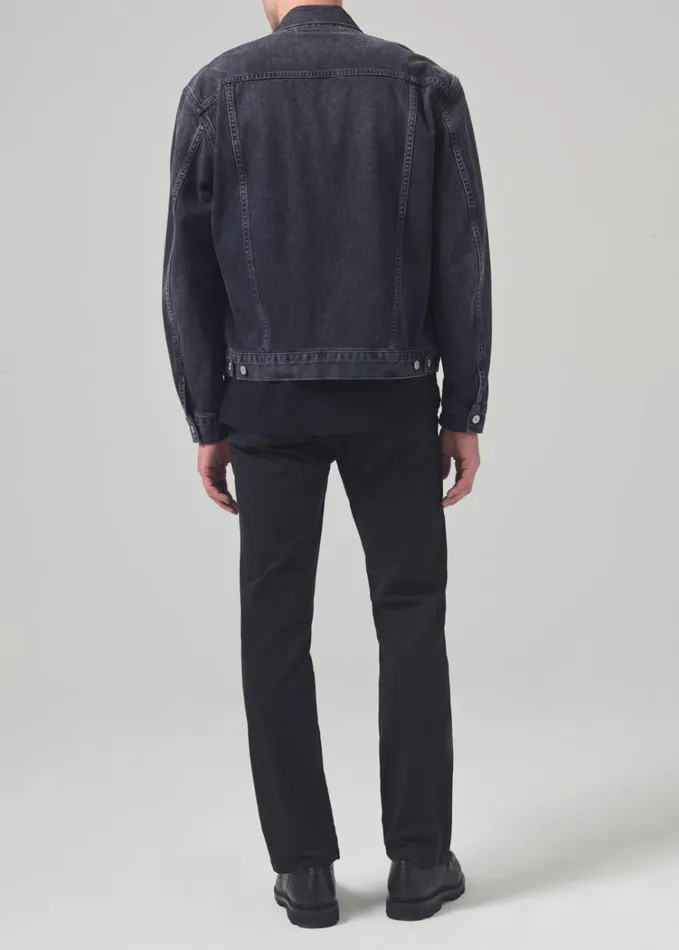 Citizens Of Humanity London Tapered Slim Italian Twill In Washed Black Men Pants