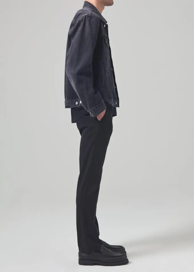 Citizens Of Humanity London Tapered Slim Italian Twill In Washed Black Men Pants