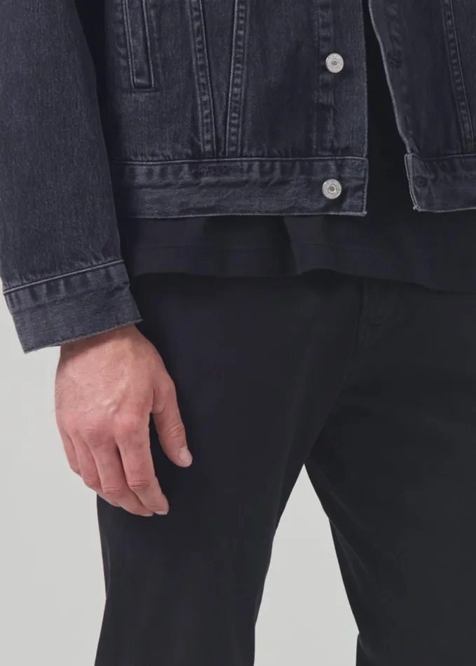 Citizens Of Humanity London Tapered Slim Italian Twill In Washed Black Men Pants