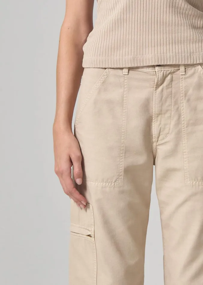 Citizens Of Humanity Marcelle Low Slung Easy Cargo In Taos Sand Women Pants