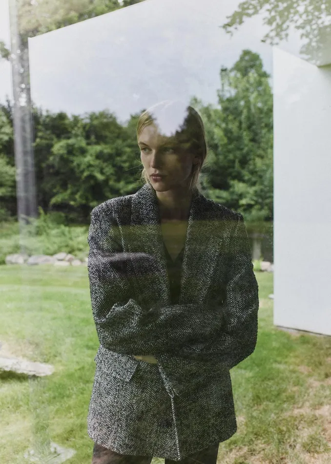 Citizens Of Humanity Matteau Blazer In Peppered Herringbone Women Jackets and Coats
