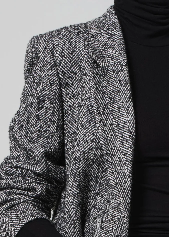Citizens Of Humanity Matteau Blazer In Peppered Herringbone Women Jackets and Coats