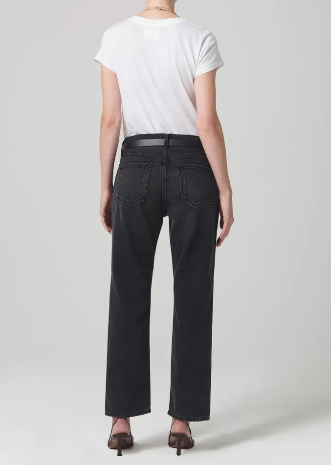 Citizens Of Humanity Neve Low Slung Relaxed In Obsidian Women Jeans