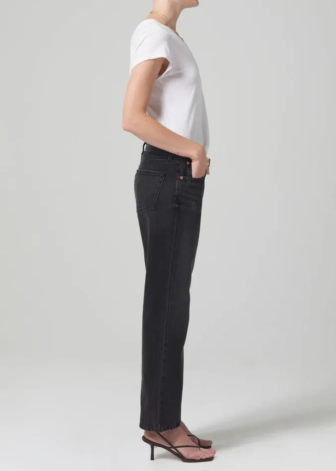 Citizens Of Humanity Neve Low Slung Relaxed In Obsidian Women Jeans