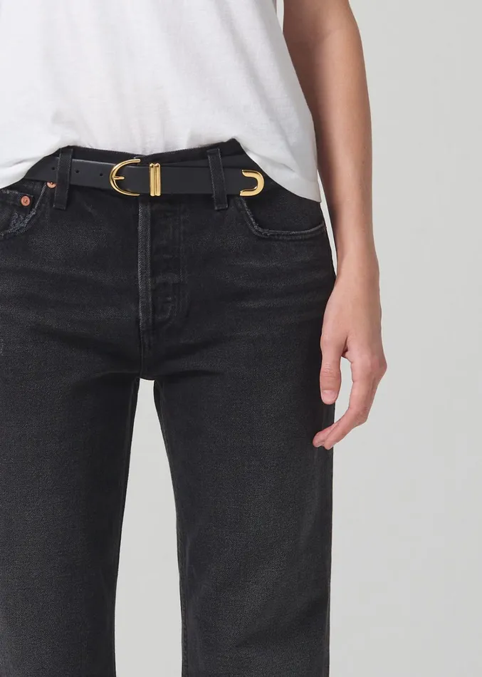 Citizens Of Humanity Neve Low Slung Relaxed In Obsidian Women Jeans