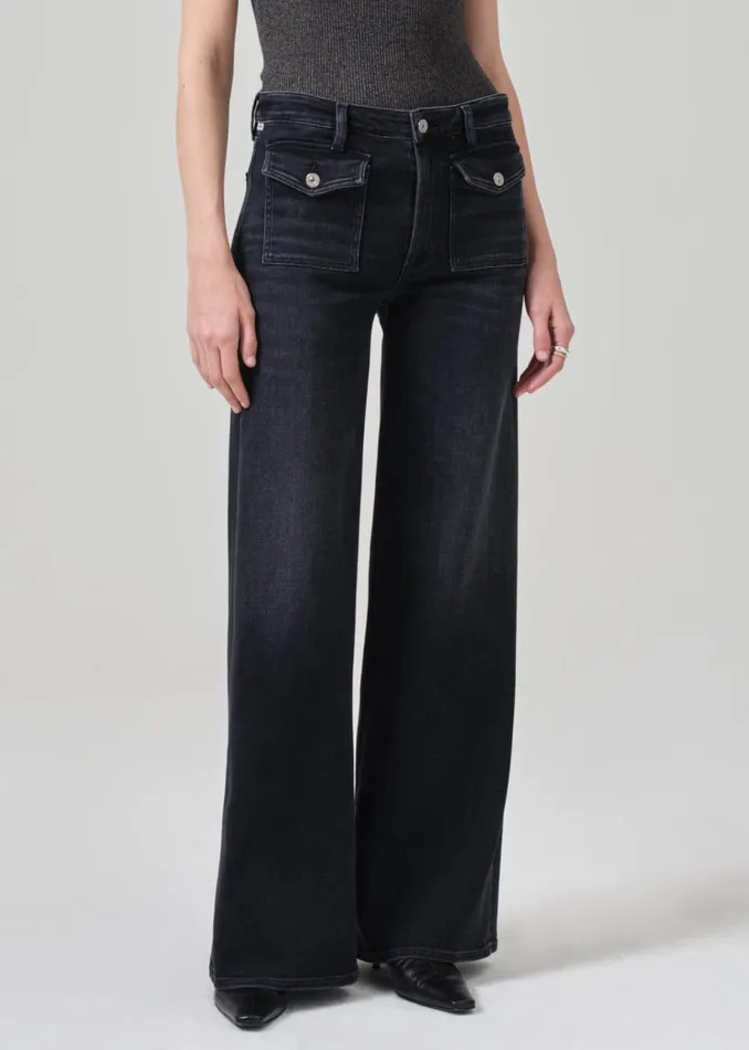Citizens Of Humanity Raven Patch Pocket Wide Leg In Medallion Women Jeans
