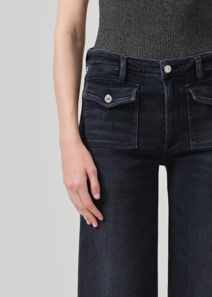Citizens Of Humanity Raven Patch Pocket Wide Leg In Medallion Women Jeans