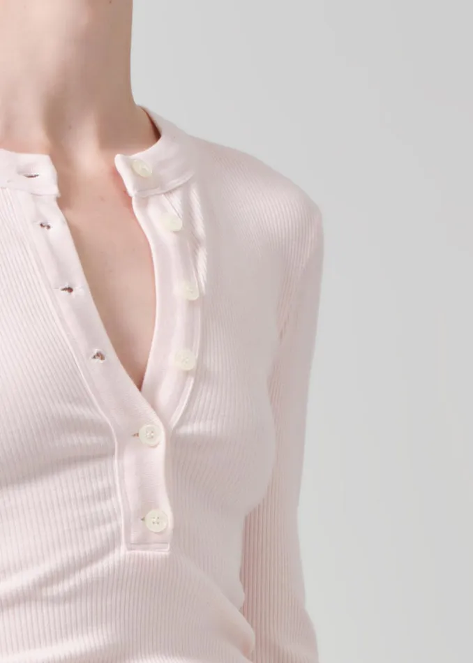 Citizens Of Humanity Varra Henley In Cameo Women Tops