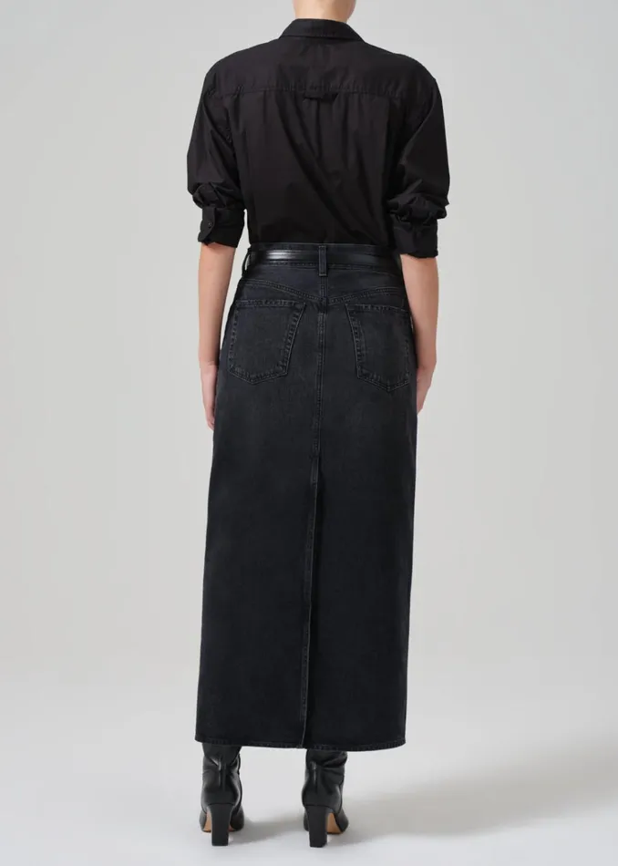 Citizens Of Humanity Verona Column Skirt In Mezzanote Women Shorts and Skirts