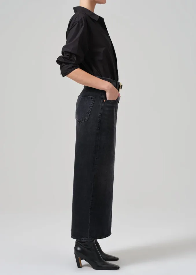 Citizens Of Humanity Verona Column Skirt In Mezzanote Women Shorts and Skirts