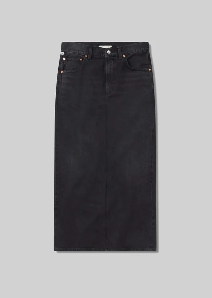 Citizens Of Humanity Verona Column Skirt In Mezzanote Women Shorts and Skirts
