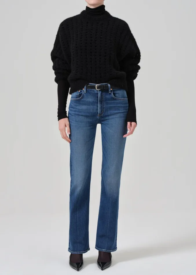 Citizens Of Humanity Vidia Mid Rise Boot In Abalone Women Jeans