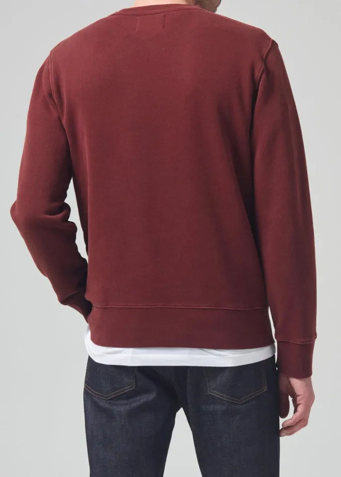 Citizens Of Humanity Vintage Crewneck Sweatshirt In Smoked Hazel Men Shirts