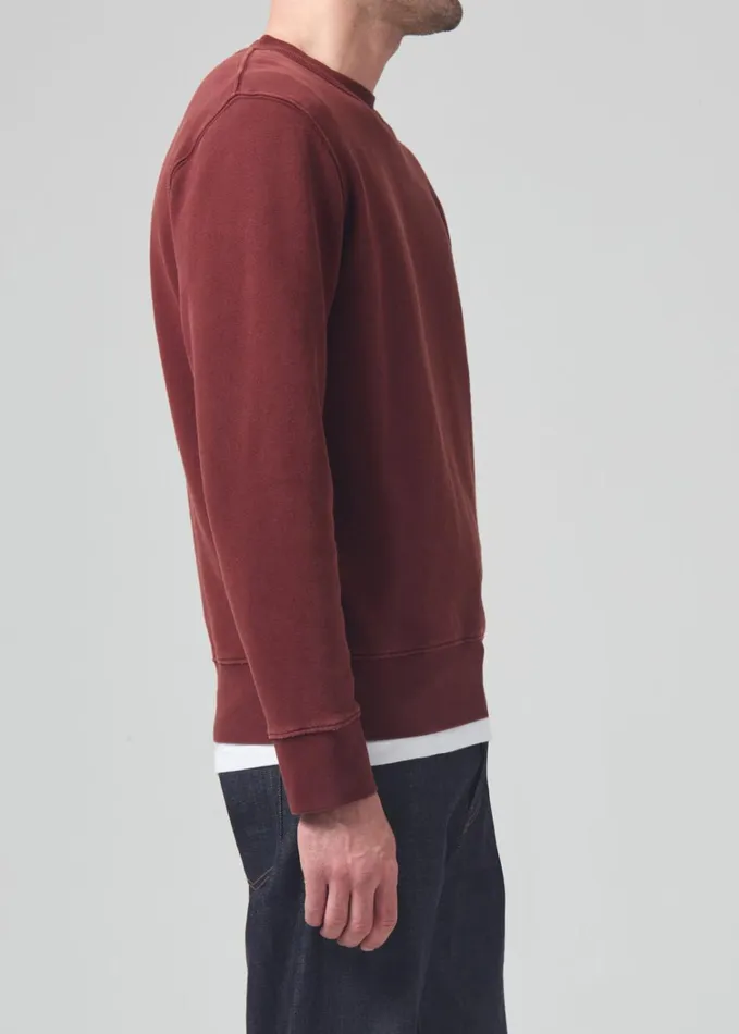 Citizens Of Humanity Vintage Crewneck Sweatshirt In Smoked Hazel Men Shirts
