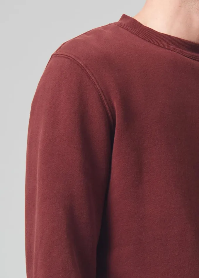 Citizens Of Humanity Vintage Crewneck Sweatshirt In Smoked Hazel Men Shirts