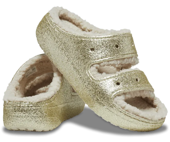 Classic Cozzzy Glitter II Sandal Stucco Women Crocs Sandals
